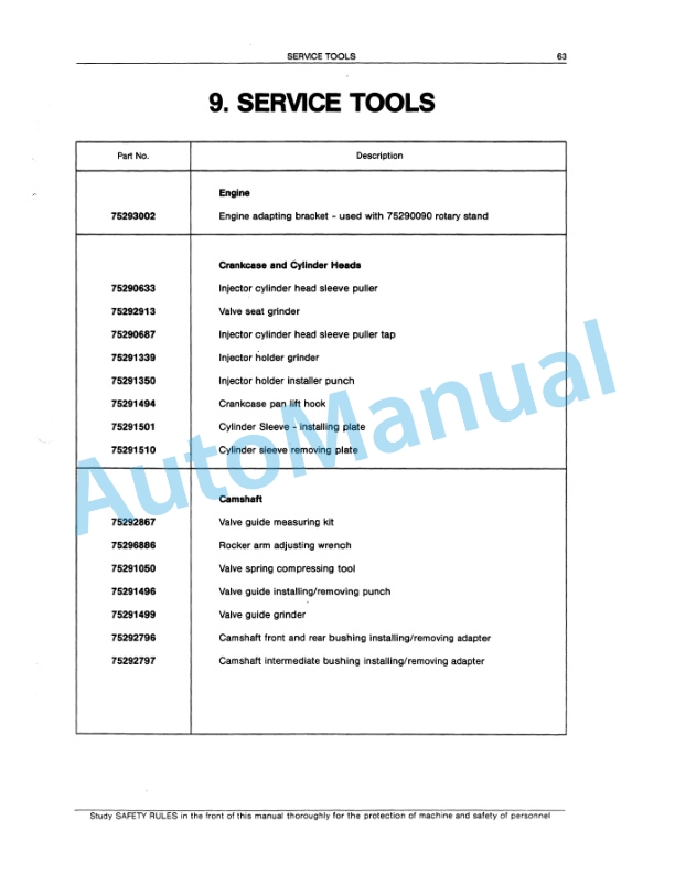Fiatallis 8205 Engine Service Manual 60406243 5 Fiatallis 8205 Engine Service Manual 60406243 - Image 5