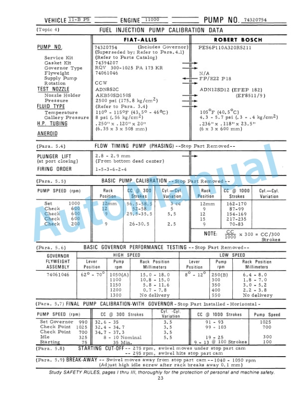 Fiatallis 8215 Engine Service Manual 60406190 4 Fiatallis 8215 Engine Service Manual 60406190 - Image 4