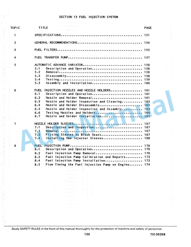 Fiatallis 8285 Engine Service Manual 73150208 5 Fiatallis 8285 Engine Service Manual 73150208 - Image 5