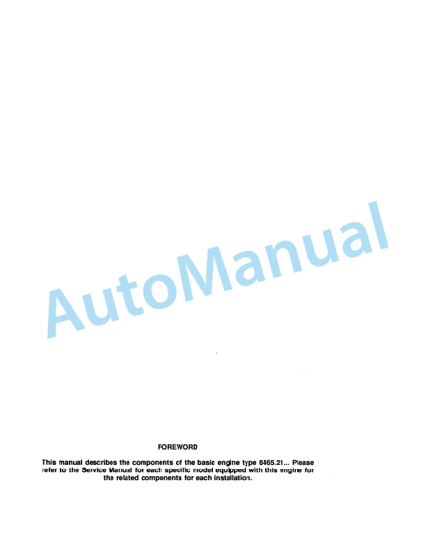 Fiatallis 8465 Engine Service Manual 60406543 2 Fiatallis 8465 Engine Service Manual 60406543-2