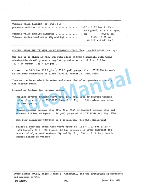 Fiatallis 8B Crawler Tractor Service Manual 70698542 4 Fiatallis 8B Crawler Tractor Service Manual 70698542 - Image 4