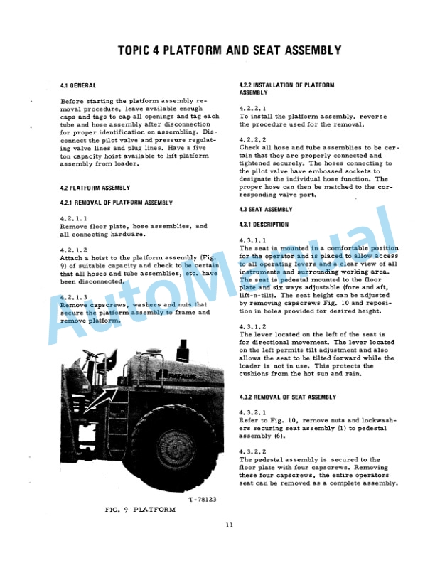 Fiatallis 945, 945B Wheel Loader Service Manual 73060184 4 Fiatallis 945, 945B Wheel Loader Service Manual 73060184 - Image 4
