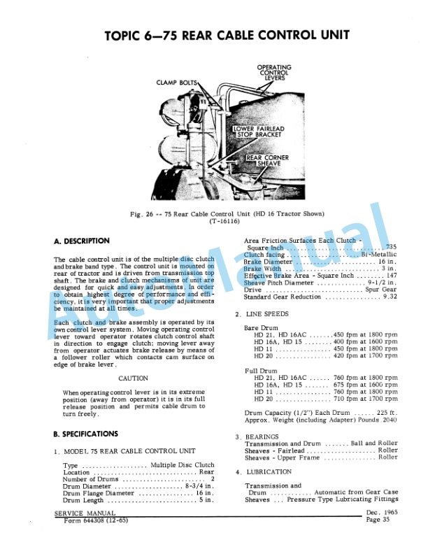 Fiatallis Dozer and Cable Control Unit Service Manual 70644308 3 Fiatallis Dozer and Cable Control Unit Service Manual 70644308-3