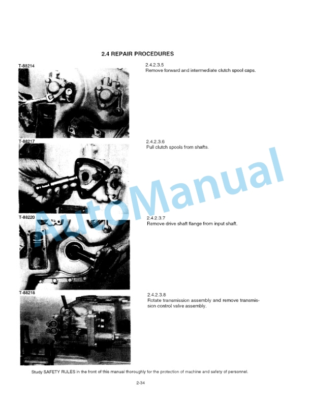 Alternative view of Fiatallis FD175 Crawler Tractor Service Manual 60406572