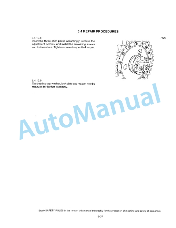 Fiatallis FD175 Crawler Tractor Service Manual 60406572 3 Fiatallis FD175 Crawler Tractor Service Manual 60406572 - Image 3