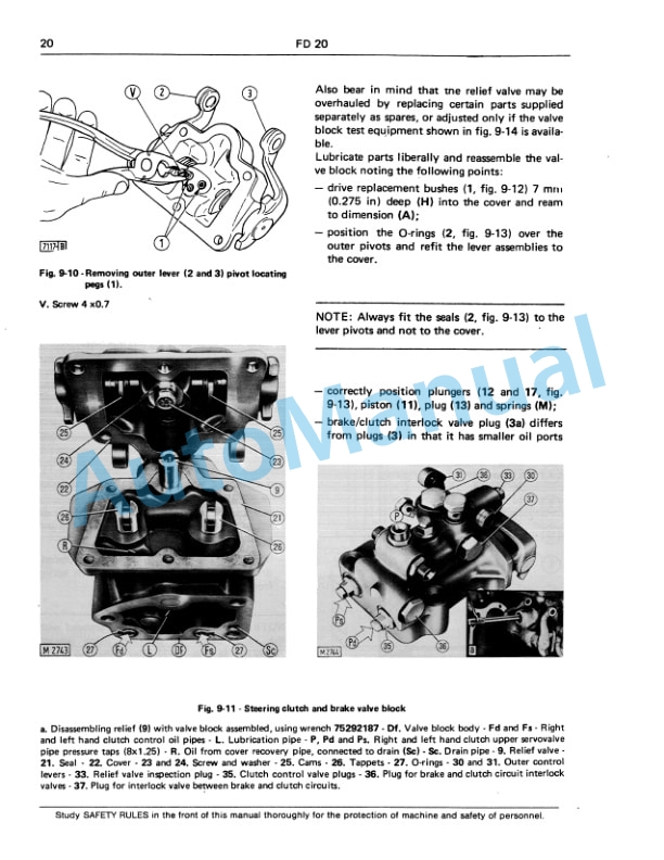 Fiatallis FD20 Crawler Tractor Service Manual 60406359 4 Fiatallis FD20 Crawler Tractor Service Manual 60406359 - Image 4