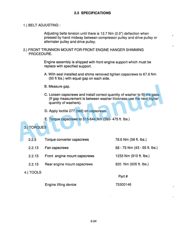 Fiatallis FD20, FL20 Transmission Service Manual 60406245 4 Fiatallis FD20, FL20 Transmission Service Manual 60406245 - Image 4
