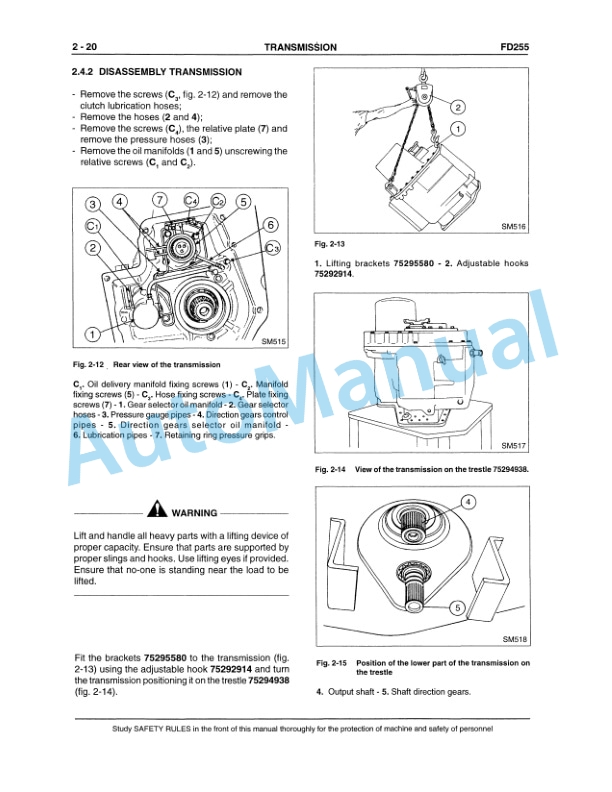 Fiatallis FD255 Crawler Dozer Service Manual 60402214 3 Fiatallis FD255 Crawler Dozer Service Manual 60402214 - Image 3