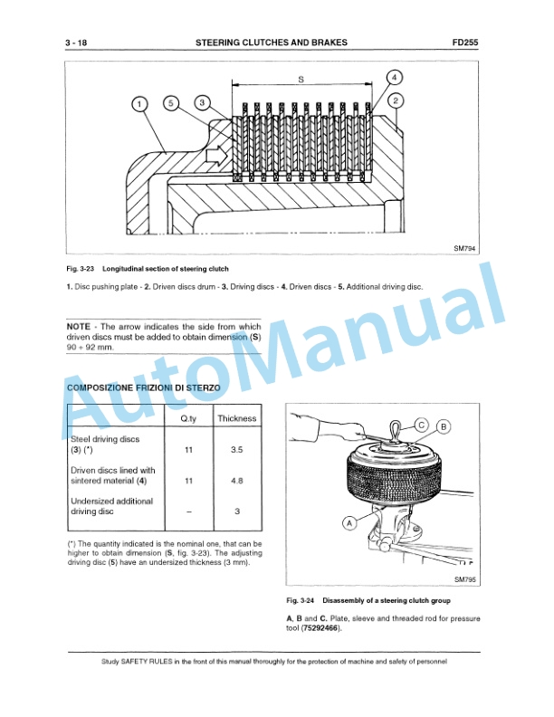 Fiatallis FD255 Crawler Dozer Service Manual 60402214 4 Fiatallis FD255 Crawler Dozer Service Manual 60402214 - Image 4