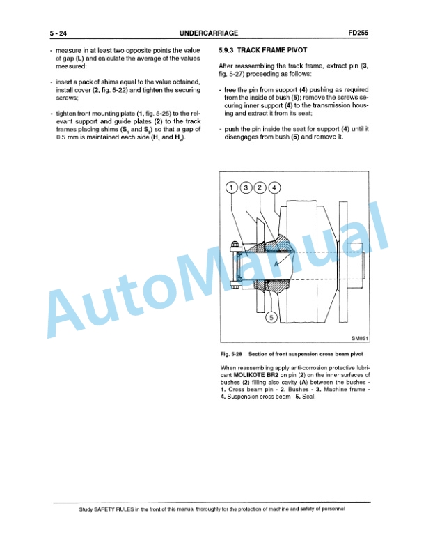 Fiatallis FD255 Crawler Dozer Service Manual 60402214 5 Fiatallis FD255 Crawler Dozer Service Manual 60402214 - Image 5