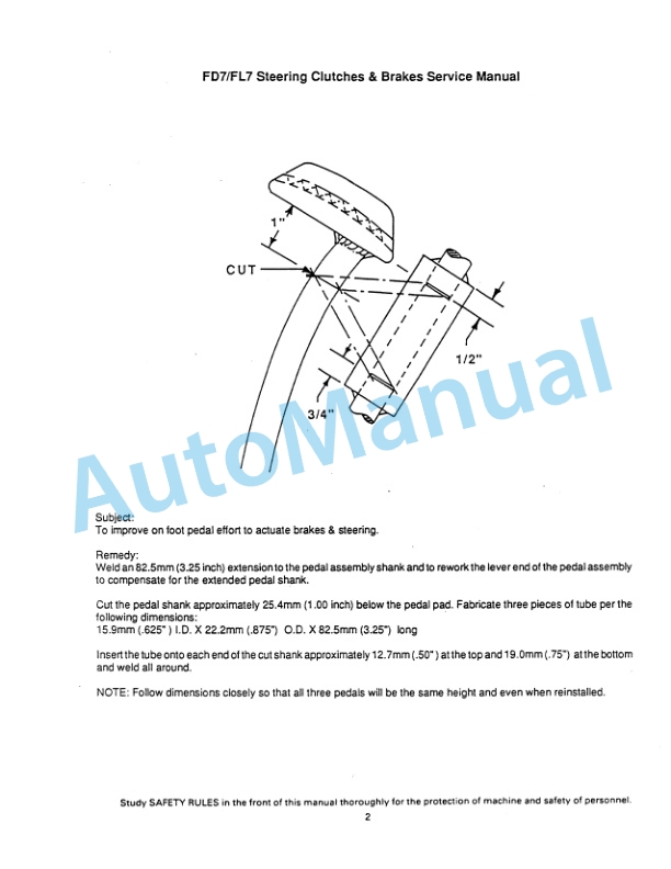 Fiatallis FD7 Dozer Service Manual 73158152 3 Fiatallis FD7 Dozer Service Manual 73158152 - Image 3