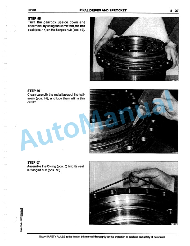 Fiatallis FD80 Hydrostatic Crawler Dozer Service Manual 60406841 4 Fiatallis FD80 Hydrostatic Crawler Dozer Service Manual 60406841-4