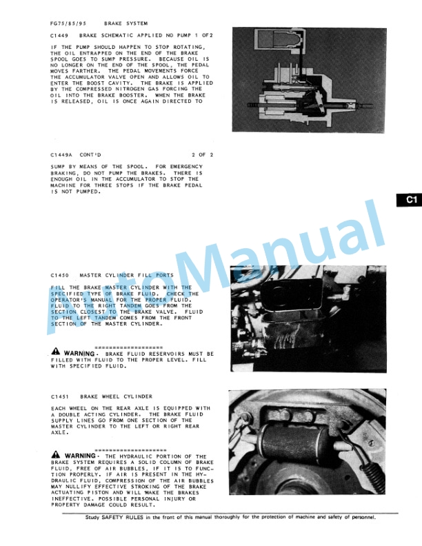 Fiatallis FG75, FG85, FG95 Motor Grader Service Manual 73139904 5 Fiatallis FG75, FG85, FG95 Motor Grader Service Manual 73139904-5
