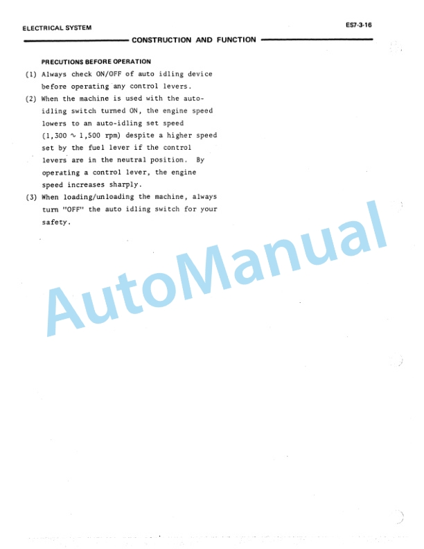 Fiatallis FH200 Hydraulic Excavator Service Manual 73158520 5 Fiatallis FH200 Hydraulic Excavator Service Manual 73158520 - Image 5