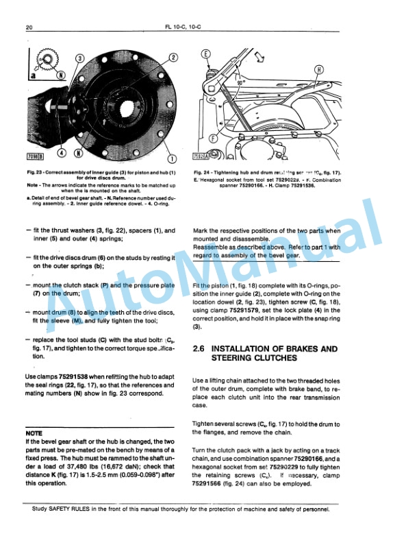 Fiatallis FL10C, 10C Service Manual 60406225 3 Fiatallis FL10C, 10C Service Manual 60406225-3