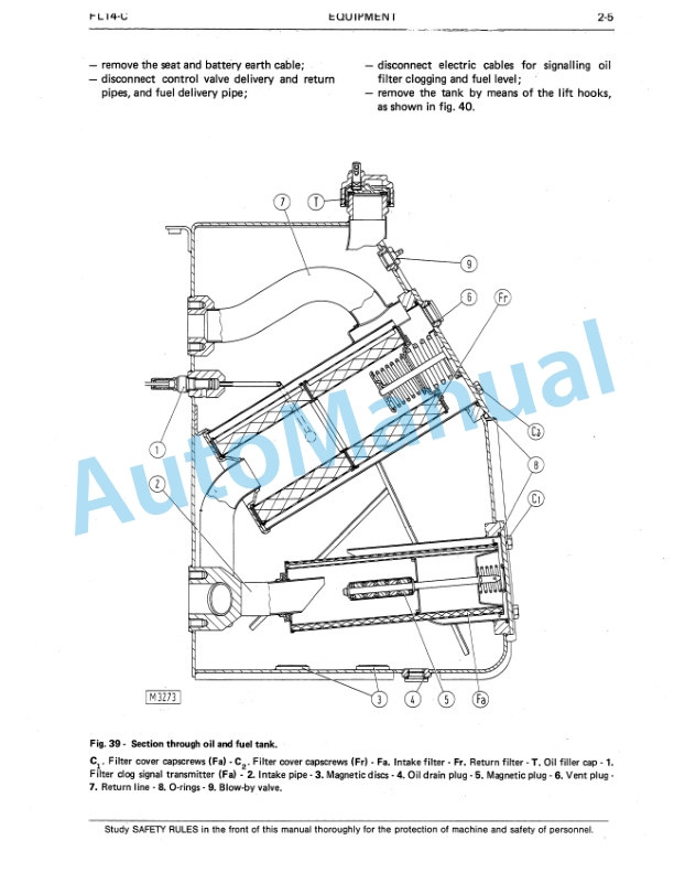 Fiatallis FL14C Crawler Dozer Service Manual 60406291 4 Fiatallis FL14C Crawler Dozer Service Manual 60406291-4
