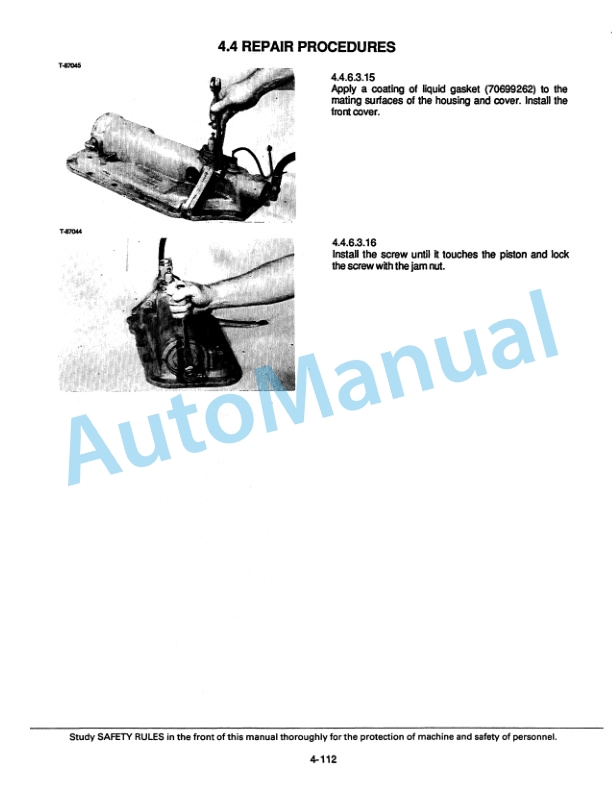 Fiatallis FL14E Crawler Loader Service Manual 73152729 4 Fiatallis FL14E Crawler Loader Service Manual 73152729 - Image 4