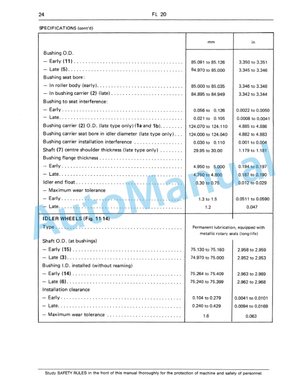 Fiatallis FL20 Crawler Loader Service Manual 60406109 3 Fiatallis FL20 Crawler Loader Service Manual 60406109-3