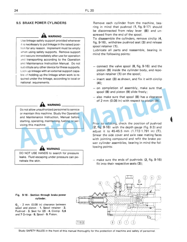 Fiatallis FL20 Crawler Loader Service Manual 60406315 4 Fiatallis FL20 Crawler Loader Service Manual 60406315-4