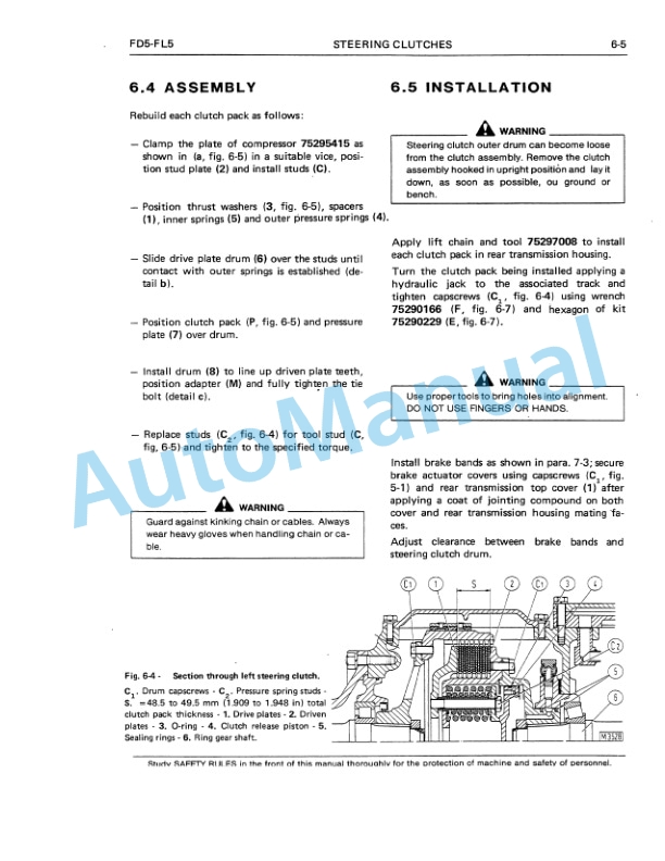 Fiatallis FL5, FL5B, FD5 Service Manual 60406358 3 Fiatallis FL5, FL5B, FD5 Service Manual 60406358 - Image 3