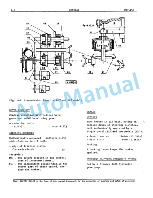 Fiatallis FL7, FD7 Service Manual 60406191 2 Fiatallis FL7, FD7 Service Manual 60406191-2