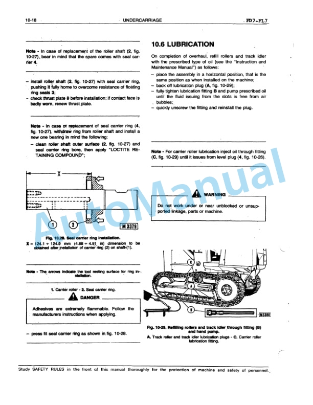 Fiatallis FL7, FD7 Service Manual 60406191 5 Fiatallis FL7, FD7 Service Manual 60406191-5