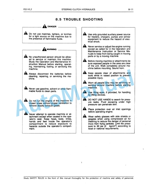 Fiatallis FL7, FL7B Service Manual 73158157 4 Fiatallis FL7, FL7B Service Manual 73158157 - Image 4