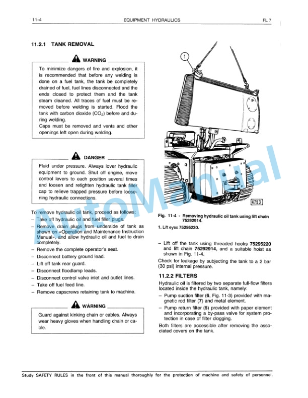 Fiatallis FL7 Service Manual 60406369 3 Fiatallis FL7 Service Manual 60406369-3