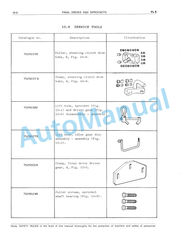 Fiatallis FL9 Crawler Loader Service Manual 60406055 2 Fiatallis FL9 Crawler Loader Service Manual 60406055-2