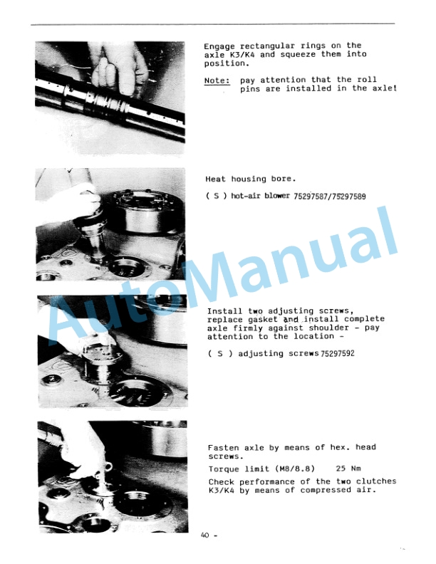Fiatallis FR10, FR12, FR12B Transmission Service Manual 60406410 4 Fiatallis FR10, FR12, FR12B Transmission Service Manual 60406410 - Image 4