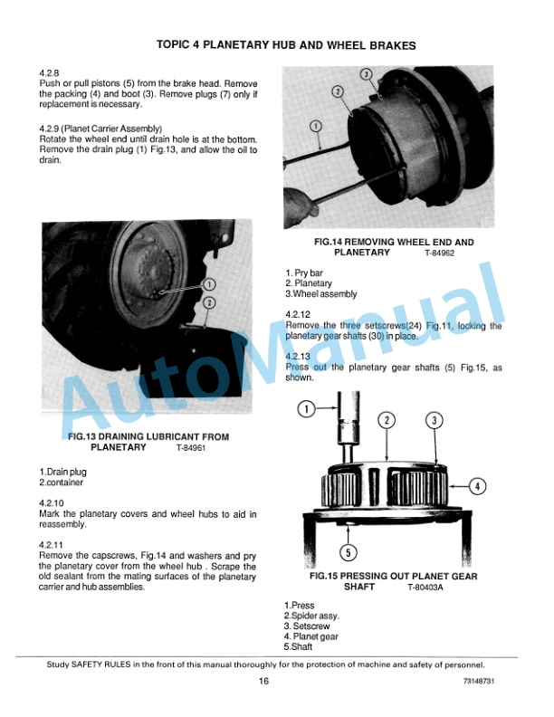 Fiatallis FR10, FR12, FR15 Wheel Loader Service Manual 73148731 3 Fiatallis FR10, FR12, FR15 Wheel Loader Service Manual 73148731 - Image 3