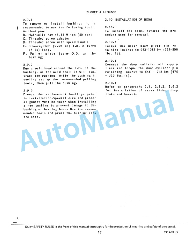 Fiatallis FR10, FR12, FR15 Wheel Loader Service Manual 73149162 3 Fiatallis FR10, FR12, FR15 Wheel Loader Service Manual 73149162 - Image 3