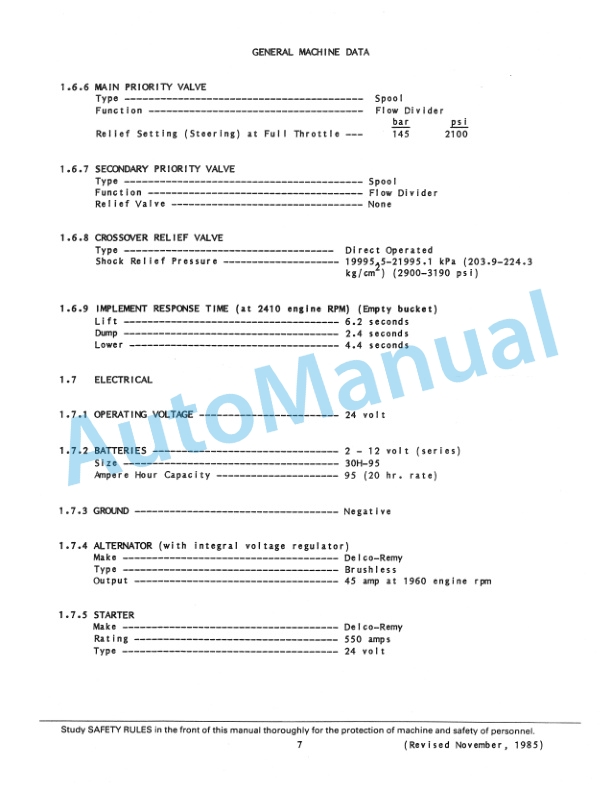 Fiatallis FR10, FR12 Wheel Loader Service Manual 73145530 2 Fiatallis FR10, FR12 Wheel Loader Service Manual 73145530-2