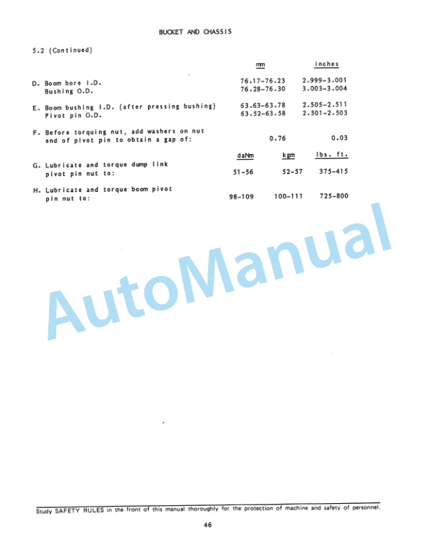 Fiatallis FR10, FR12 Wheel Loader Service Manual 73145530 4 Fiatallis FR10, FR12 Wheel Loader Service Manual 73145530-4