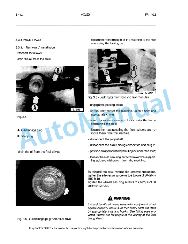 Fiatallis FR140.2 Wheel Loader Service Manual 75314936-2
