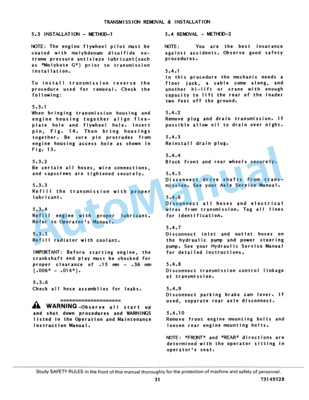 Fiatallis FR15 Wheel Loader Service Manual 73149528 3 Fiatallis FR15 Wheel Loader Service Manual 73149528 - Image 3