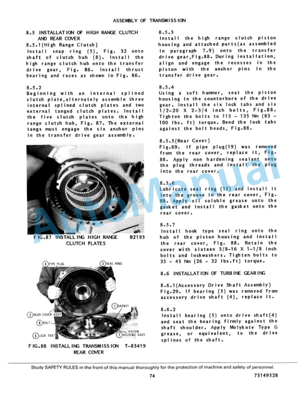 Fiatallis FR15 Wheel Loader Service Manual 73149528 5 Fiatallis FR15 Wheel Loader Service Manual 73149528 - Image 5