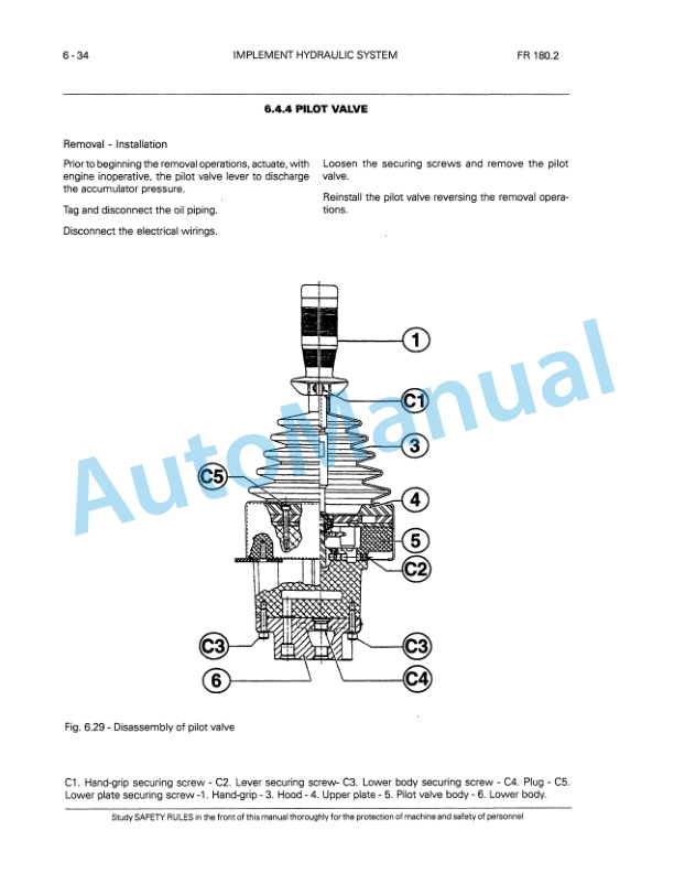 Fiatallis FR180.2 Wheel Loader Service Manual 75314937 5 Fiatallis FR180.2 Wheel Loader Service Manual 75314937 - Image 5