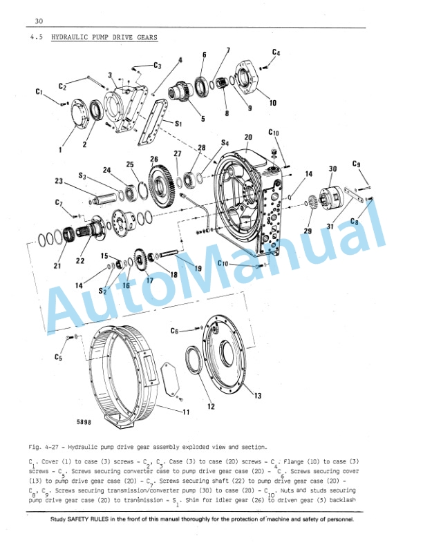 Fiatallis FR20B, FR20 Transmission Service Manual 60406419 4 Fiatallis FR20B, FR20 Transmission Service Manual 60406419 - Image 4