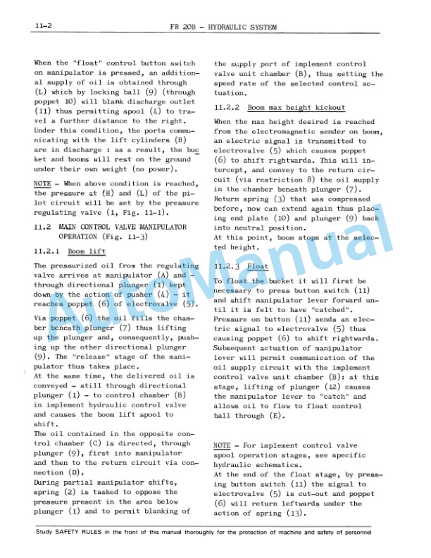 Fiatallis FR20B Wheel Loader Service Manual 60406442 2 Fiatallis FR20B Wheel Loader Service Manual 60406442-2