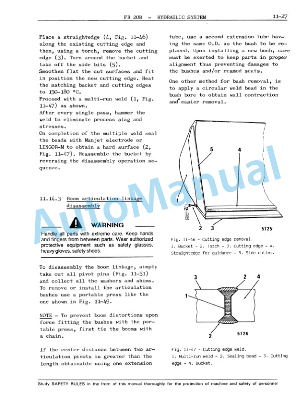 Fiatallis FR20B Wheel Loader Service Manual 60406442 5 Fiatallis FR20B Wheel Loader Service Manual 60406442-5