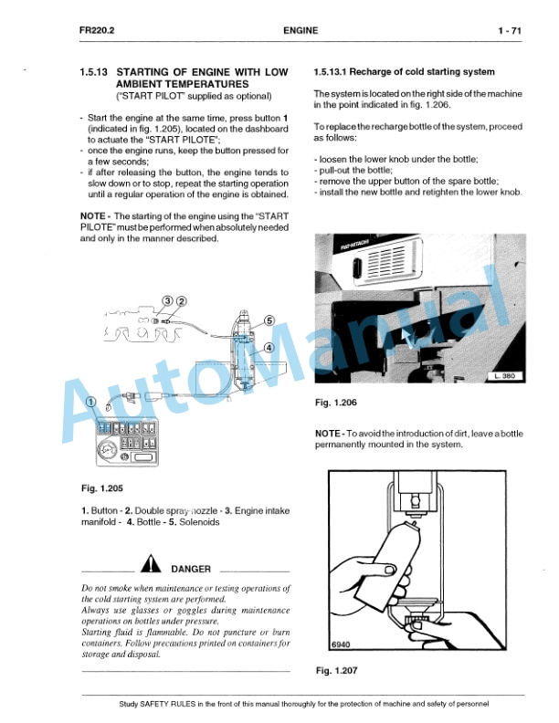 Alternative view of Fiatallis FR220.2 Wheel Loader Service Manual 60402209