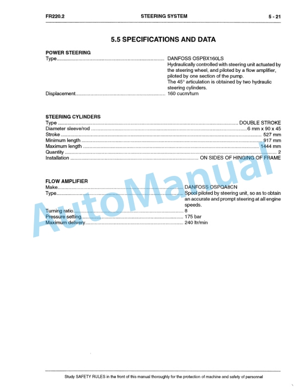 Fiatallis FR220.2 Wheel Loader Service Manual 60402209 4 Fiatallis FR220.2 Wheel Loader Service Manual 60402209 - Image 4
