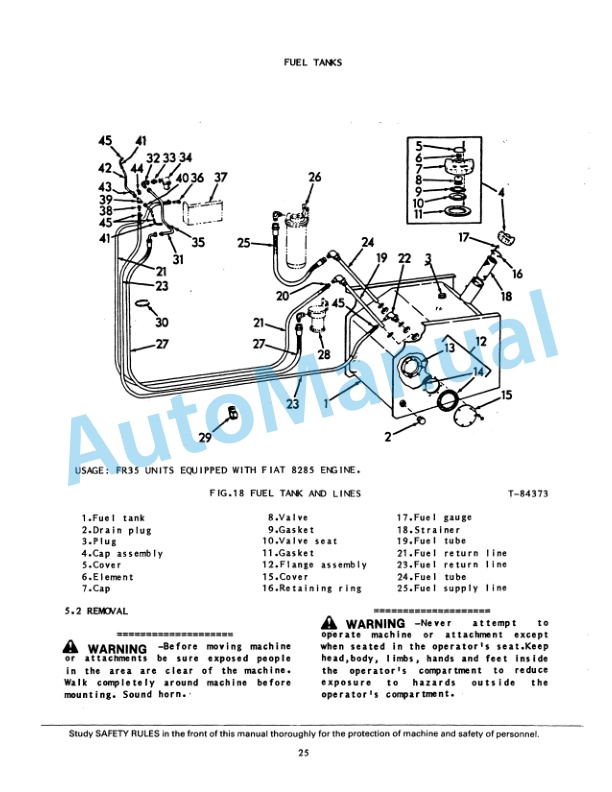 Fiatallis FR30, FR35 Wheel Loader Service Manual 73147745 4 Fiatallis FR30, FR35 Wheel Loader Service Manual 73147745 - Image 4