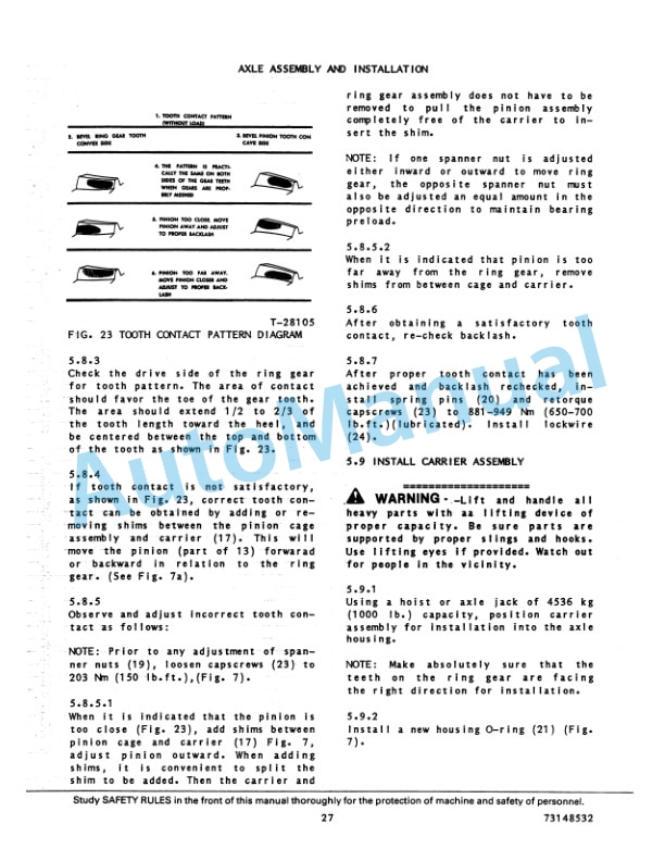 Fiatallis FR35, 945B, 945 Wheel Loader Service Manual 73148532 4 Fiatallis FR35, 945B, 945 Wheel Loader Service Manual 73148532 - Image 4