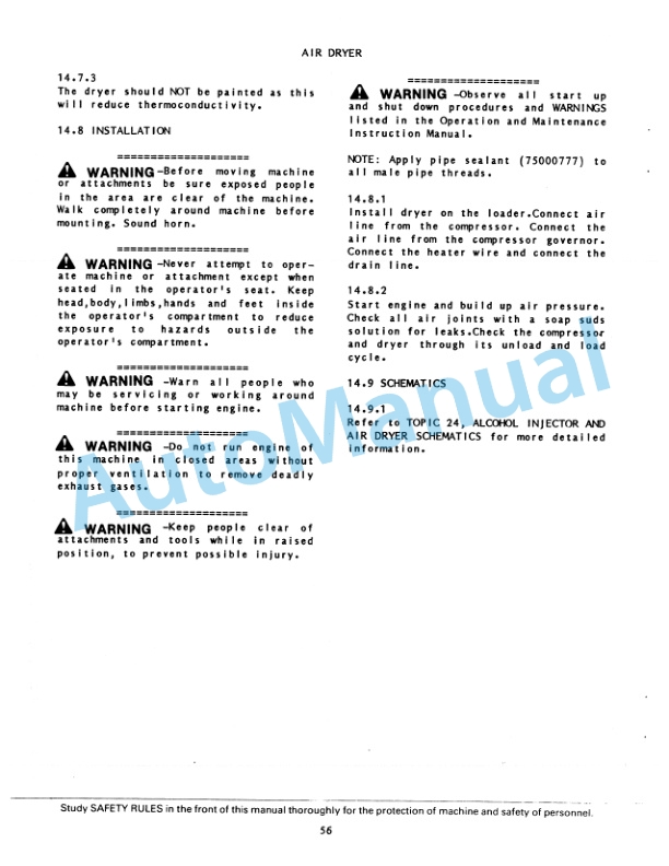 Fiatallis FR35 Wheel Loader Service Manual 73148347 4 Fiatallis FR35 Wheel Loader Service Manual 73148347 - Image 4