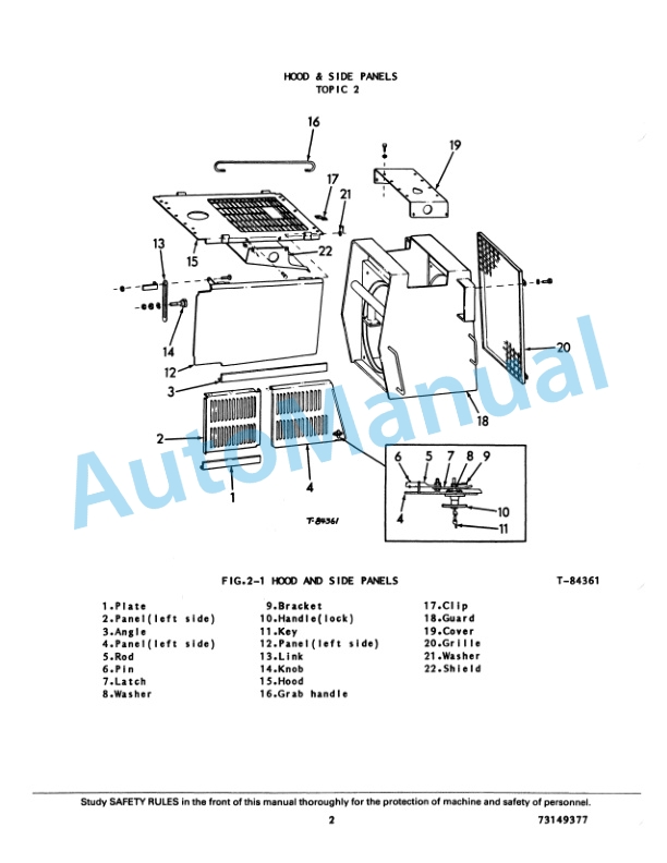 Alternative view of Fiatallis FR35 Wheel Loader Service Manual 73149377