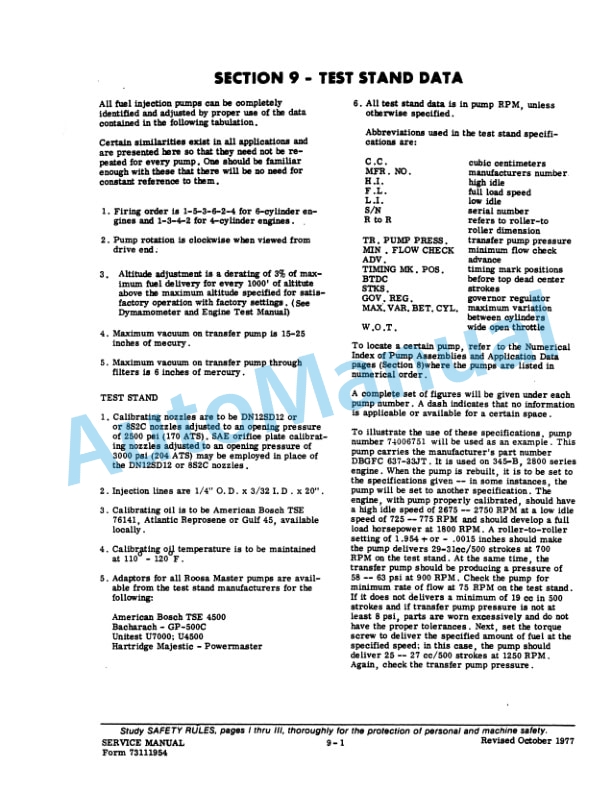 Fiatallis Fuel Injection Pump Service Manual 73111954 4 Fiatallis Fuel Injection Pump Service Manual 73111954 - Image 4
