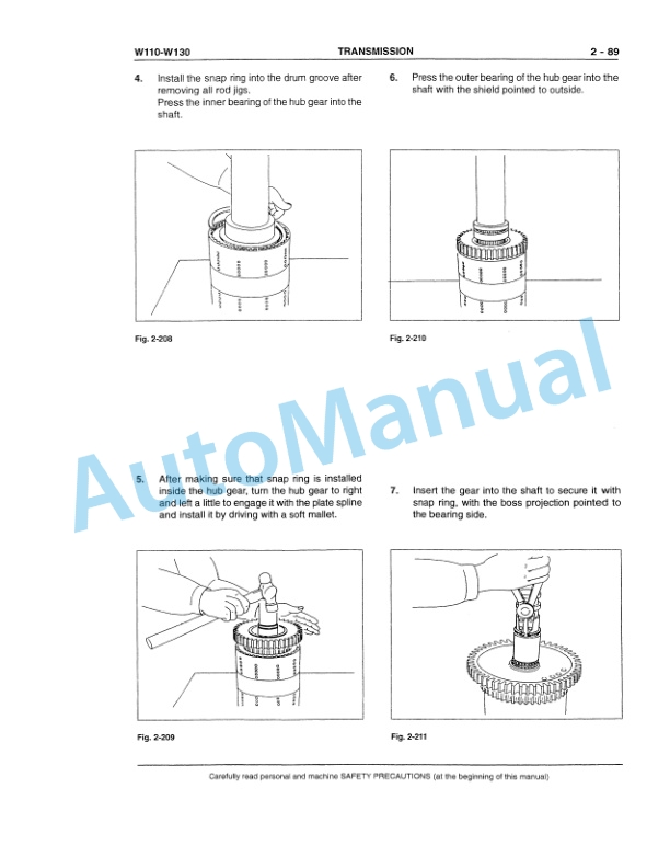 Fiatallis FW110, FW130 Wheel Loader Service Manual 60402223 3 Fiatallis FW110, FW130 Wheel Loader Service Manual 60402223 - Image 3
