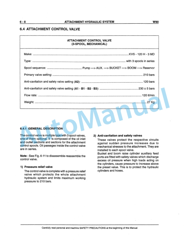 Fiatallis FW90 Wheel Loader Service Manual 60402221 5 Fiatallis FW90 Wheel Loader Service Manual 60402221 - Image 5